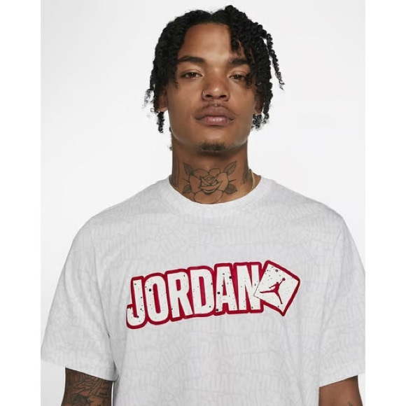 Air Jordan T-shirt white jump man logo Mens XXL - Picture 3 of 3